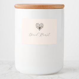 Love is Brewing Voedseletiketten Voedselcontainer Etiket