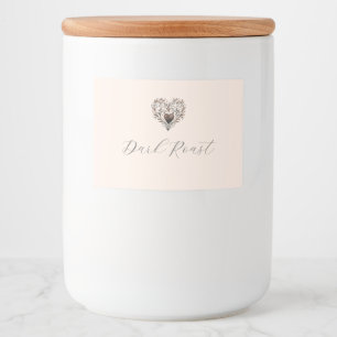 Love is Brewing Voedseletiketten Voedselcontainer Etiket