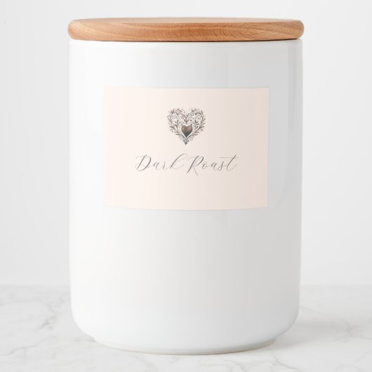 Love is Brewing Voedseletiketten Voedselcontainer Etiket (Voorkant)