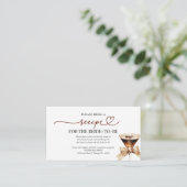 Love Is Brewing Vrijgezellenfeest Recept Aanvraag Informatiekaartje (Staand voorkant)