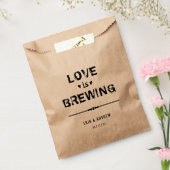 Love is Brewing Wedding Cofee Tea Bedankzakje (Gezegeld)