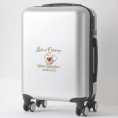 Love is Brewing white coffee mug heart bridal show Sticker (Koffer)