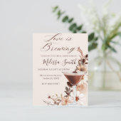 Love is Brouwerij Bridal Shower Invitation Briefkaart (Staand voorkant)