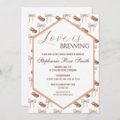 Love is Brouwerij Bridal Shower Invitation Feestdagenkaart (Voorkant / Achterkant)
