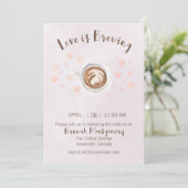 Love is Brouwerij Bridal Shower Invitation Kaart (Staand voorkant)