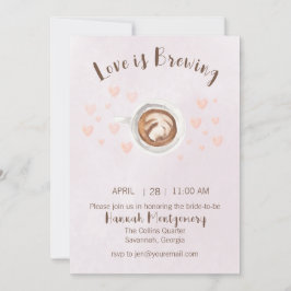 Love is Brouwerij Bridal Shower Invitation Kaart