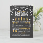 Love is Brouwerij Bridal Shower Invitation Kaart (Staand voorkant)