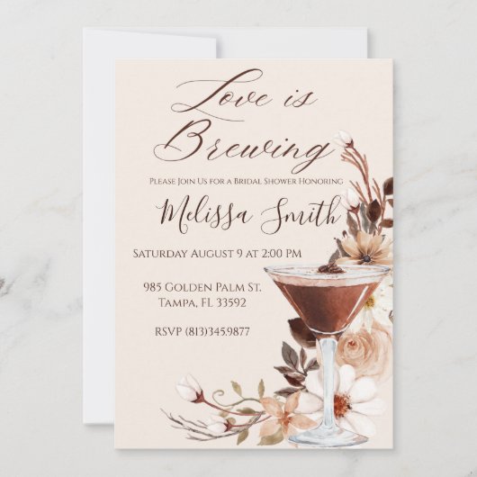 Love is Brouwerij Bridal Shower Invitation Kaart (Voorkant)