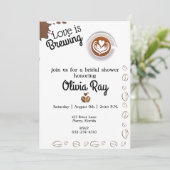 Love is Brouwerij Bridal Shower Invitation Kaart (Staand voorkant)