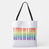 Love is Canvas tas (Achterkant)
