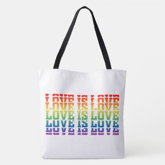 Love is Canvas tas (Achterkant)