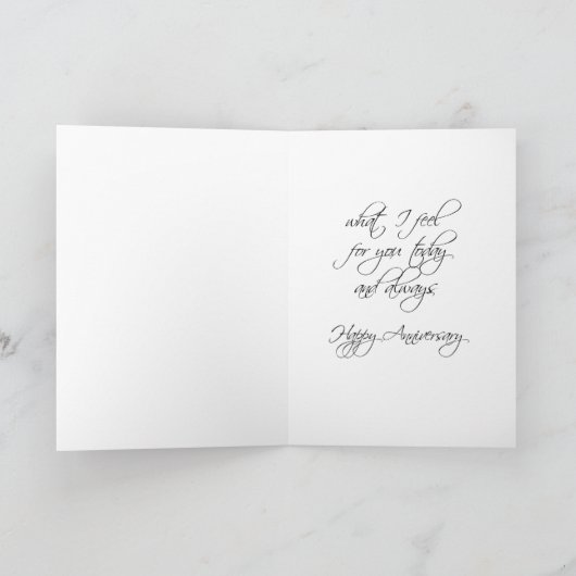 Love is~ Cherry Blossom Jubileum Kaart (Binnen)