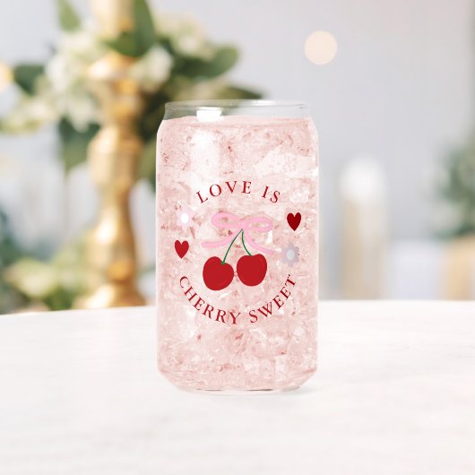 Love Is Cherry Sweet Bridal Shower Blikvorm Glas (Insitu (Huwelijk))