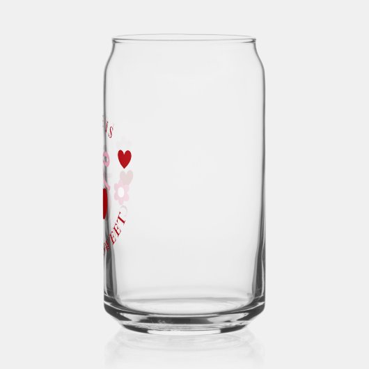 Love Is Cherry Sweet Bridal Shower Blikvorm Glas (Links)