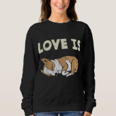 Love is Chihuahua Chiwawa Animal Pet Hondenliefheb Trui (Voorkant)