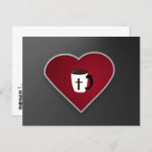 Love is Christ and Coffee : Postcard by J.H.T. Briefkaart (Voorkant / Achterkant)