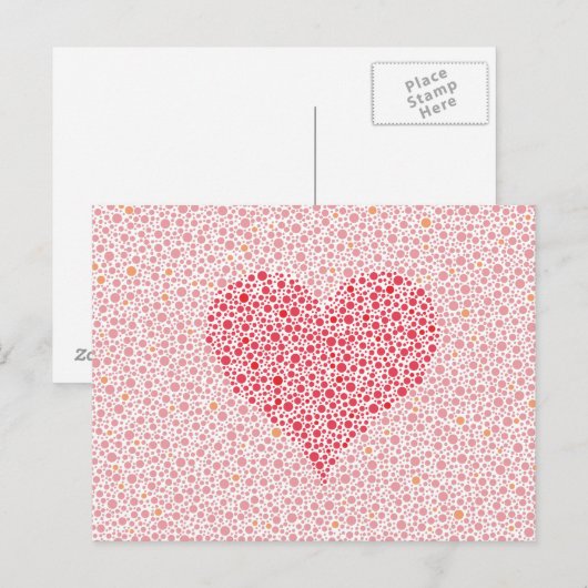 Love is Color Blind Heart Silhouette Briefkaart (Voorkant / Achterkant)