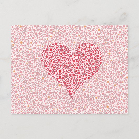 Love is Color Blind Heart Silhouette Briefkaart (Voorkant)