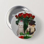 Love is Cool Ronde Button 7,6 Cm (Voorkant /achterkant)