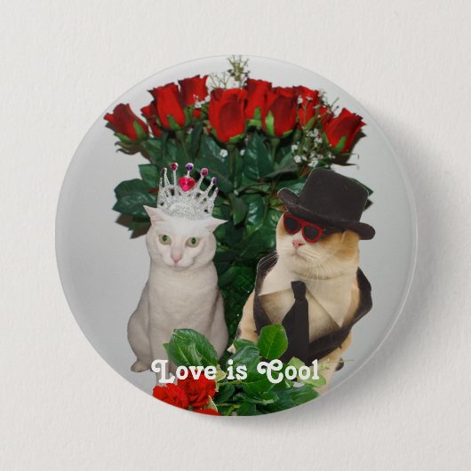 Love is Cool Ronde Button 7,6 Cm (Voorkant)