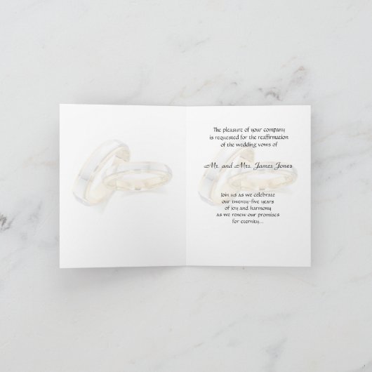 Love is Divine Renewing Vows Invitation (Binnen)