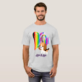 Love is Dog - LGBTQ+ Pet Owner T-shirt (Voorkant volledig)