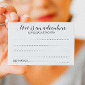 Love is een Adventure Wedding Bucket List Kaarten