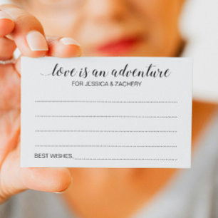 Love is een Adventure Wedding Bucket List Kaarten