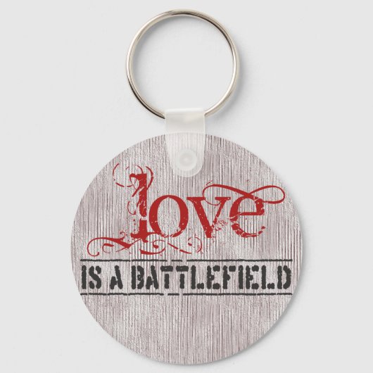 LOVE IS EEN BATTLEFIELD SLEUTELHANGER (Voorkant)
