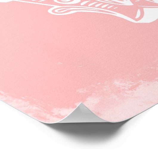 LOVE IS EEN CIRCUS-AFDRUKKING:PINK POSTER (Hoek)