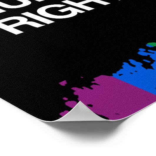 LOVE IS EEN MENSENRECHT POSTER (Hoek)