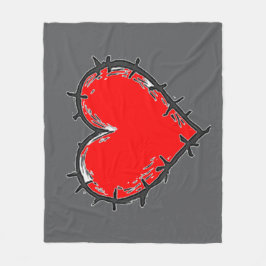 Love is fleece deken