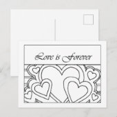 Love is Forever Drawing Briefkaart (Voorkant / Achterkant)