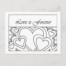 Love is Forever Drawing Briefkaart