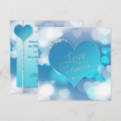 Love is Forever - Wedding Vow Renewal Uitnodiging (Voorkant / Achterkant)