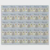 Love is French Bulldogs Cadeaupapier (Vlak)
