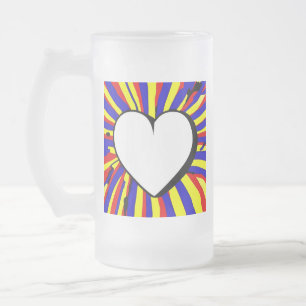 Love is Frosted Glass Beer Mok