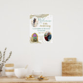 Love is Golden 50th Jubileum Welcome with Photo Poster (Keuken)