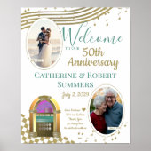 Love is Golden 50th Jubileum Welcome with Photo Poster (Voorkant)