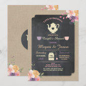 LOVE IS HET BREWING Couple's Shower Tea Teapot Inv Kaart (Voorkant / Achterkant)