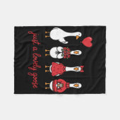 Love Is Honk-derful – Valentine Geese Squad Appare Fleece Deken (Voorkant (Horizontaal))