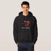 Love Is Hungry – Pixel Heart  Hoodie (Voorkant volledig)