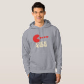Love Is Hungry – Retro Pixel Hearts Hoodie (Voorkant volledig)