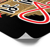 LOVE IS IN AIR romantic Valentijnsdag gift Poster (Hoek)