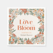 Love is in Bloom Boho Wildflower Bridal Shower Servet (Voorkant)