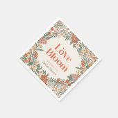 Love is in Bloom Boho Wildflower Bridal Shower Servet (Hoek)