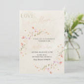 Love Is in Bloom Bridal Shower-Floral Garden Theme Kaart (Staand voorkant)