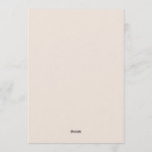 Love Is in Bloom Bridal Shower-Floral Garden Theme Kaart (Achterkant)