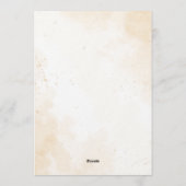 Love Is in Bloom Bridal Shower-Floral Garden Theme Kaart (Achterkant)