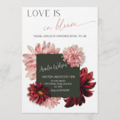 Love Is in Bloom Bridal Shower-Floral Garden Theme Kaart (Voorkant)